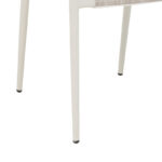 Πολυθρόνα αλουμινίου Elation pakoworld στοιβαζόμενη λευκός σκελετός-textilene γκρι και rattan σε φυσική απόχρωση 56x52x76εκ - Image 8