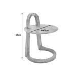 Βοηθητικό τραπέζι Kallos pakoworld μασίφ ξύλο μάνγκο σε φυσική απόχρωση 45x45x60εκ - Image 7