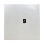 Μεταλλικό ντουλάπι Armon pakoworld ανοιχτό γκρι 90x45x90εκ - Image 3