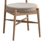 Καρέκλα Raudi pakoworld rubberwood σε φυσική-μπεζ απόχρωση 45.5x45.5x81εκ - Image 4