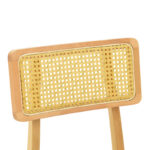 Καρέκλα Renna pakoworld ξύλο οξιάς σε φυσική απόχρωση με μαύρο pu μαξιλάρι 48x52x79εκ - Image 7