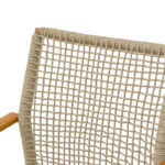 Πολυθρόνα Solana pakoworld στοιβαζόμενη- teak ξύλο- αλουμίνιο σε καφέ-pe σχοινί σε φυσική απόχρωση 56x57x95εκ - Image 7