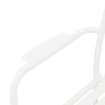 Πολυθρόνα Vista pakoworld στοιβαζόμενη αλουμίνιο σε λευκή απόχρωση 62x60x84εκ - Image 8