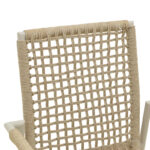 Πολυθρόνα Esence pakoworld στοιβαζόμενη αλουμίνιο cappuccino με pe σχοινί σε μπεζ απόχρωση 56x61,5x87,5εκ - Image 7