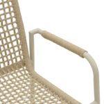 Πολυθρόνα Esence pakoworld στοιβαζόμενη αλουμίνιο cappuccino με pe σχοινί σε μπεζ απόχρωση 56x61,5x87,5εκ - Image 8