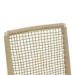 Πολυθρόνα Weave pakoworld στοιβαζόμενη αλουμίνιο σε ανθρακί -pe σχοινί σε φυσική απόχρωση 57x63x86εκ - Image 7