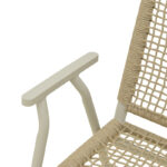 Πολυθρόνα Weave pakoworld στοιβαζόμενη αλουμίνιο σε ανθρακί -pe σχοινί σε φυσική απόχρωση 57x63x86εκ - Image 8