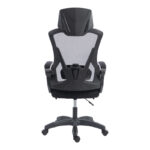 Καρέκλα γραφείου διευθυντή με υποπόδιο Meton pakoworld mesh χρώμα μαύρο 48x60x118-128εκ - Image 7