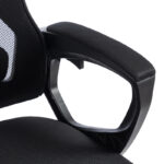 Καρέκλα γραφείου διευθυντή με υποπόδιο Meton pakoworld mesh χρώμα μαύρο 48x60x118-128εκ - Image 9