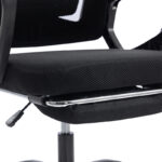 Καρέκλα γραφείου διευθυντή με υποπόδιο Meton pakoworld mesh χρώμα μαύρο 48x60x118-128εκ - Image 10