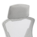 Καρέκλα γραφείου διευθυντή με υποπόδιο Meton pakoworld λευκό - mesh γκρι 48x60x118-128εκ - Image 8