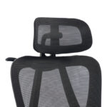 Καρέκλα γραφείου διευθυντή Exeter pakoworld mesh χρώμα μαύρο 50x58x119-129εκ - Image 8