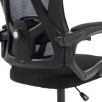 Καρέκλα γραφείου διευθυντή Exeter pakoworld mesh χρώμα μαύρο 50x58x119-129εκ - Image 10