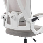 Καρέκλα γραφείου διευθυντή Exeter pakoworld λευκή - mesh γκρι 50x58x119-129εκ - Image 10