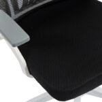 Καρέκλα γραφείου Plymot pakoworld λευκή - mesh μαύρο 48x58x112-122εκ - Image 10