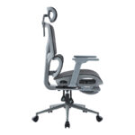 Καρέκλα γραφείου διευθυντη Vigo pakoworld γκρι- mesh μαύρο 52x70x118-124εκ - Image 4