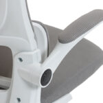 Καρέκλα γραφείου διευθυντή Mainz pakoworld λευκή mesh γκρι 50x60x112-122εκ - Image 9