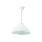 InLight Κρεμαστό φωτιστικό από λευκό γυαλί 1XE27 D:30cm (4409-Β-Λευκό)