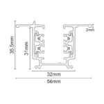 ΧΩΝΕΥΤΗ ΡΑΓΑ 4 ΚΑΛΩΔΙΩΝ ΜΑΥΡΟ 3000mm - Image 2