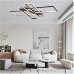 Inlight Πλαφονιέρα οροφής LED 100W 3CCT σε μαύρη απόχρωση D:120x80cm (6108) - Image 3