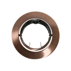 ΣΠΟΤ ΧΩΝΕΥΤΟ ΚΙΝΗΤΟ ΣΤΡΟΓΓΥΛΟ ΧΑΛΚΙΝΟ ΣΥΜΒΑΤΙΚΟ 1xGU10 IP20 Φ81mm