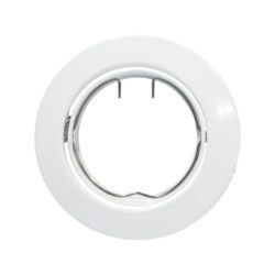 ΣΠΟΤ ΧΩΝΕΥΤΟ ΚΙΝΗΤΟ ΣΤΡΟΓΓΥΛΟ ΛΕΥΚΟ ΜΕΤΑΛΛΙΚΟ ΓΚΡΙ ΣΥΜΒΑΤΙΚΟ 1xGU10 IP20 Φ81mm