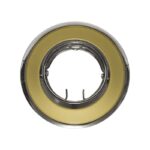 ΣΠΟΤ ΧΩΝΕΥΤΟ ΚΙΝΗΤΟ ΣΤΡΟΓΓΥΛΟ ΑΤΣΑΛΙ ΧΡΥΣΟ & ΑΣΗΜΙ ΠΕΡΛΕ ΣΥΜΒΑΤΙΚΟ 1xG4 IP20 Φ64mm