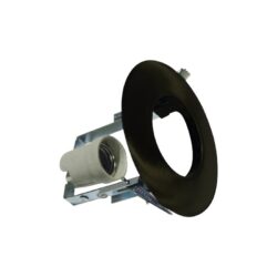 ΣΠΟΤ ΧΩΝΕΥΤΟ ΣΤΡΟΓΓΥΛΟ ΑΤΣΑΛΙ ΑΜΜΩΔΕΣ ΜΑΥΡΟ ΣΥΜΒΑΤΙΚΟ 1xE27  IP20 Φ128x115mm