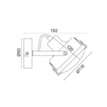 NETTO ΦΩΤΙΣΤΙΚΟ ΕΠΙΤΟΙΧΟ ΓΚΡΙ ΜΕΤΑΛΛΙΚΟ ΣΥΜΒΑΤΙΚΟ 1ΧGU10 Φ90Χ192mm - Image 2
