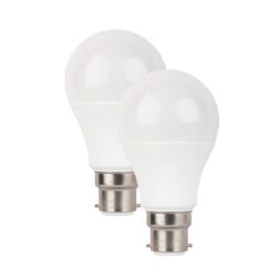 LED SMD B22 A60 7W 4000K 230V AC 580LM RA80 30000HRS 270° DUO PACK