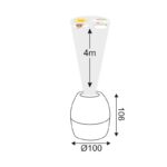 2 IN 1 8W LED NIGHT LIGHT & PROJECTOR WITH 4 PATTERNS AND 1M USB CABLE OR 3XAA - Image 2