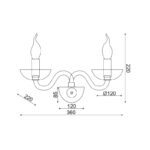 NETTO ΦΩΤΙΣΤΙΚΟ ΕΠΙΤΟΙΧΟ ΦΙΜΕ ΚΡΥΣΤΑΛΛΙΝΟ ΣΥΜΒΑΤΙΚΟ 2ΧΕ14 IP20 360Χ220mm - Image 2