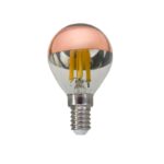 FILAMENT LED 1xE14 DIM 1xG45 ΡΟΖ ΧΡΥΣΟ 5W 2700K 230V AC 620LM RA80 30000HRS 180°