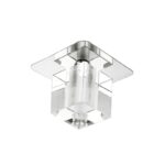 ΣΠΟΤ ΧΩΝΕΥΤΟ ΡΟΖΕΤΑ ΤΕΤΡΑΓΩΝΗ ΑΤΣΑΛΙ ΝΙΚΕΛ ΜΑΤ ΣΥΜΒΑΤΙΚΟ 1xG4 IP20 Φ70x45mm