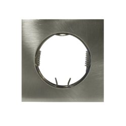 ΣΠΟΤ ΧΩΝΕΥΤΟ ΤΕΤΡΑΓΩΝΟ ΑΛΟΥΜΙΝΙΟ ΝΙΚΕΛ ΜΑΤ ΣΥΜΒΑΤΙΚΟ 1xG4 IP20 Φ55mm