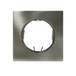 ΣΠΟΤ ΧΩΝΕΥΤΟ ΤΕΤΡΑΓΩΝΟ ΑΛΟΥΜΙΝΙΟ ΝΙΚΕΛ ΜΑΤ ΣΥΜΒΑΤΙΚΟ 1xGU10 IP20 Φ75mm