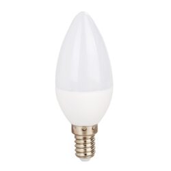 LED SMD C37 5W 6000K 230V AC 470LM RA80 30000HRS 200° 1xE14