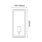 CELIA - ΦΑΝΑΡΙ ΑΠΛΙΚΑ ΚΗΠΟΥ ΕΠΙΤΟΙΧΟ ΑΤΣΑΛΙΝΟ ΓΚΡΙ ΣΥΜΒΑΤΙΚΟ 1XE27 IP44 160x100x335mm - Image 2