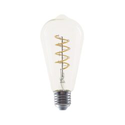 FILAMENT LED DIM ST64 4W ΣΠΙΡΑΛ 1800K 230V AC 300LM RA80 30000HRS 360° 1xE27