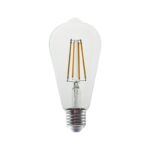 FILAMENT LED ST64  8W 2700K 230V AC 980LM RA80 30000HRS 360° 1xE27