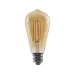 FILAMENT LED ΚΕΧΡΙΜΠΑΡΙ STEP-DIM ST64 8W ΚΕΧΡΙΜΠΑΡΙ 2700K 230V AC 920LM RA80 30000HRS 360° 1xE27