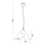 NETTO ΦΩΤΙΣΤΙΚΟ ΚΡΕΜΑΣΤΟ ΦΥΣΙΚΟ ΤΣΙΜΕΝΤΟ ΣΥΜΒΑΤΙΚΟ 1ΧΕ27 IP20 200Χ1000mm - Image 2