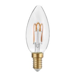 FILAMENT LED C35 3W 2700K 230V AC 220LM RA80 30000HRS 300° 1xE14
