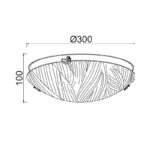 FORCE-ΦΩΤΙΣΤΙΚΟ ΕΠΙΤΟΙΧΟ ΛΕΥΚΟ ΚΡΥΣΤΑΛΙΝΟ ΣΥΜΒΑΤΙΚΟ 2ΧΕ27 IP20 Φ30ΧΗ10CΜ - Image 2