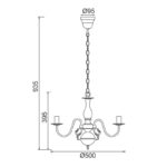 NETTO ΦΩΤΙΣΤΙΚΟ ΕΠΙΤΟΙΧΟ ΛΕΥΚΟ ΜΑΤ ΜΕΤΑΛΛΙΚΟ ΣΥΜΒΑΤΙΚΟ 3ΧΕ14 IP20 Φ500Χ935mm - Image 2