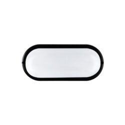 LED PC BLACK WALL LUMINAIRE 230V AC IP65 20W 1700lm 3000K 110° Ra80