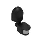 ΑΝΙΧΝΕΥΤΗΣ ΚΙΝΗΣΗΣ ΥΠΕΡΥΘΡΩΝ ΕΠΙΤΟΙΧΟΣ ΜΑΥΡΟΣ 230V 180° 2-12m  IP44