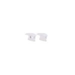 SET OF WHITE ΠΛΑΣΤΙΚΟ END CAPS FOR PROFILE P115