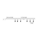 ΟΥΡΑΝΙΟ ΤΟΞΟ 10 LED ΛΑΜΠΑΚΙΑ ΣΕ ΣΕΙΡΑ ΘΕΡΝΟ ΛΕΥΚΟ ΜΕ ΜΠΑΤΑΡΙΕΣ (2xAA) & ΔΙΑΦΑΝΟ ΚΑΛΩΔΙΟ IP20 1350x300mm - Image 2