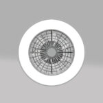 ΑΝΕΜΙΣΤΗΡΑΣ ΟΡΟΦΗΣ ΜΕ ΦΩΣ ΛΕΥΚΟΣ ΜΕ 7 ΠΤΕΡΥΓΙΑ PC ΔΙΑΦΑΝΑ ΤΗΛΕΧΕΙΡΙΣΤΗΡΙΟ & ΧΡΟΝΟΔΙΑΚΟΠΤΗ LED 36W CCT 2000LM  DC 22W Φ500xΥ140mm - Image 6
